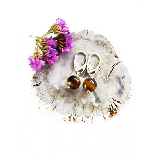 La Tene earrings "TIGER'S EYE" (small) La Tene earrings "TIGER'S EYE" (small)