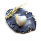 AGATE heart with a hole big JEWELRY AGATE heart with a hole big JEWELRY