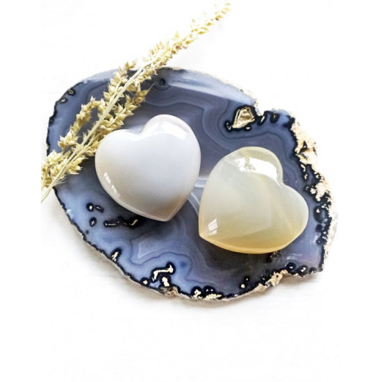 AGATE heart with a hole big JEWELRY AGATE heart with a hole big JEWELRY