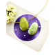 CHRYSOPRASE with a hole CHRYSOPRASE with a hole