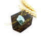 GREEN AVENTURINE with a hole natural GREEN AVENTURINE with a hole natural