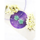 GREEN AVENTURINE with a hole flower JEWELRY GREEN AVENTURINE with a hole flower JEWELRY