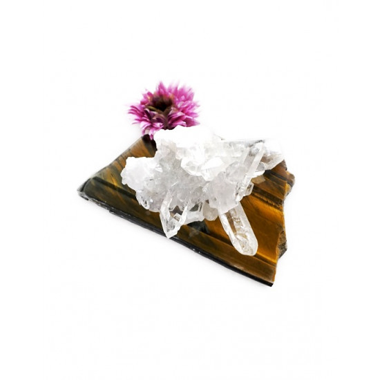 ROCK CRYSTAL geode with point CRYSTALS ROCK CRYSTAL geode with point CRYSTALS