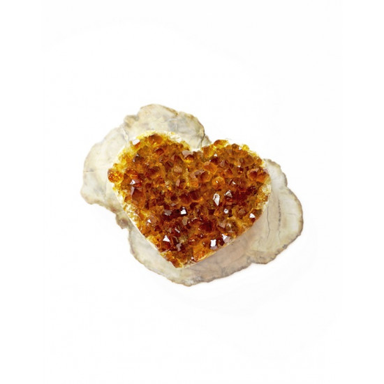 CITRINE geode heart CITRINE geode heart