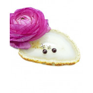 GRANAAT kõrvarõngad täpp (hõbe 925)