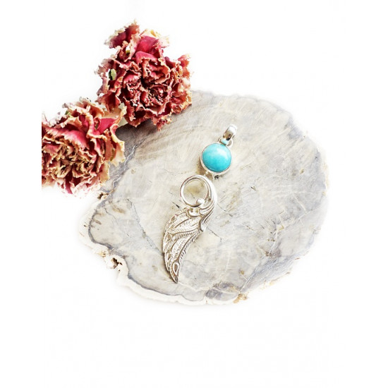AMAZONITE pendant angel wing (silver 925) JEWELRY AMAZONITE pendant angel wing (silver 925) JEWELRY