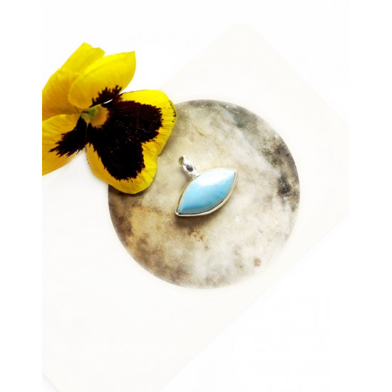 LARIMAR pendant eye-shaped (silver 925) LARIMAR pendant eye-shaped (silver 925)