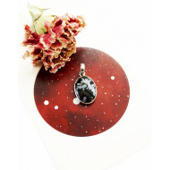 LUMIOBSIDIAAN ripats ovaalne (hõbe 925)