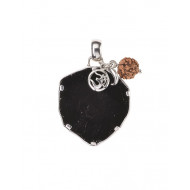 MUST TURMALIIN, RUDRAKSHA, OM SÜMBOL ripats (hõbe 925) MUST TURMALIIN, RUDRAKSHA, OM SÜMBOL ripats (hõbe 925)