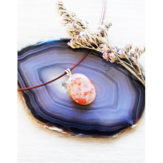 SUNSTONE pendant with closed casp (silver 925) SUNSTONE pendant with closed casp (silver 925)