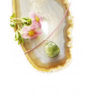 ROHELINE TURMALIIN ripats suletud kinnitusega (hõbe 925)