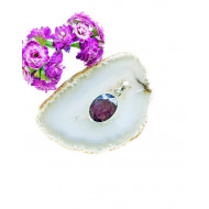 RUBIIN ripats laia äärega (hõbe 925) RUBIIN ripats laia äärega (hõbe 925)