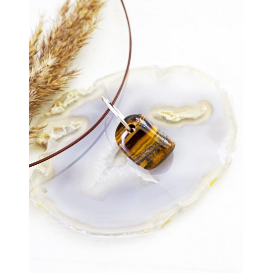 TIGER'S EYE pendant (big ring) (silver 925) JEWELRY TIGER'S EYE pendant (big ring) (silver 925) JEWELRY