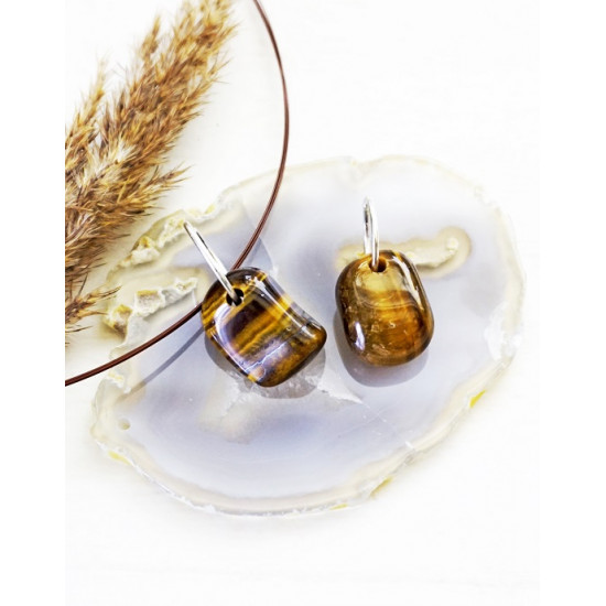 TIGER'S EYE pendant (big ring) (silver 925) JEWELRY TIGER'S EYE pendant (big ring) (silver 925) JEWELRY