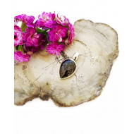 TURMALIINSULETISTEGA KVARTS ripats tilk (hõbe 925)