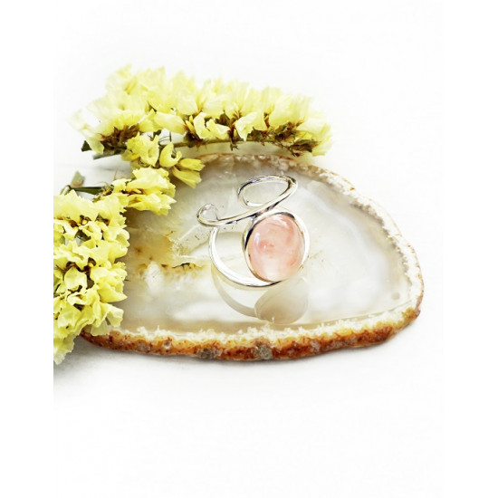 ROSE QUARTZ ring (silver 925) JEWELRY ROSE QUARTZ ring (silver 925) JEWELRY