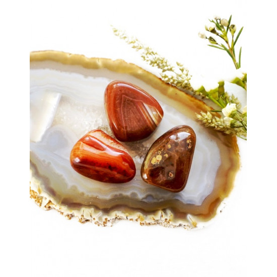 RED AGATE tumbled CRYSTALS RED AGATE tumbled CRYSTALS