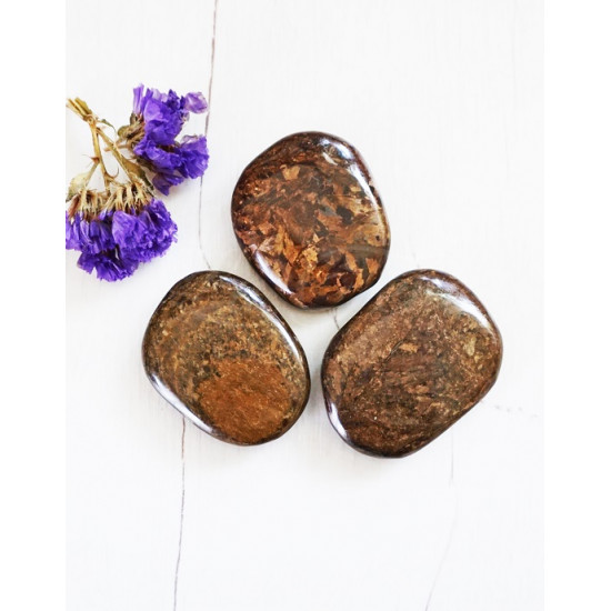 BRONZITE flatstone CRYSTALS BRONZITE flatstone CRYSTALS