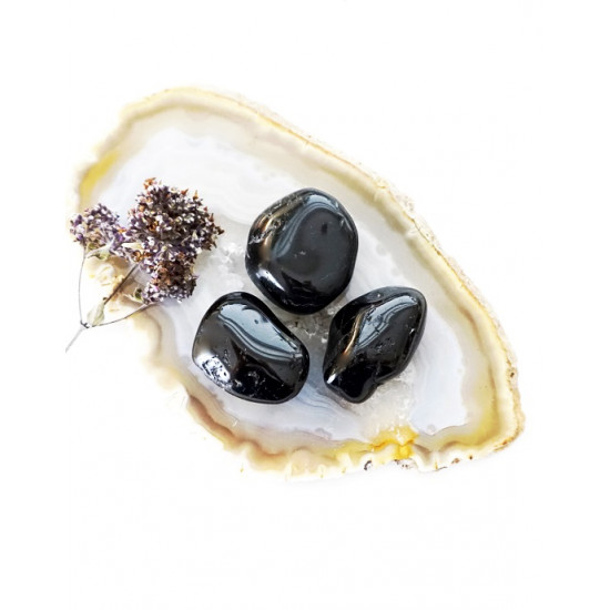 BLACK TOURMALINE tumbled CRYSTALS BLACK TOURMALINE tumbled CRYSTALS