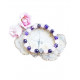 AMETHYST AND ROSE QUARTZ bracelet with a cross JEWELLERIES AMETHYST AND ROSE QUARTZ bracelet with a cross JEWELLERIES