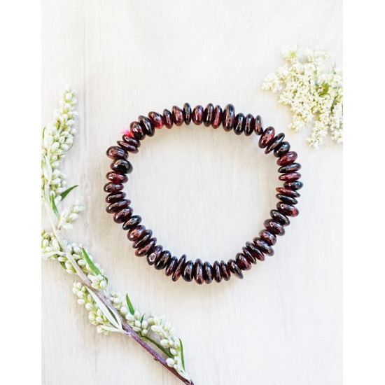 GARNET button bracelet JEWELLERIES GARNET button bracelet JEWELLERIES
