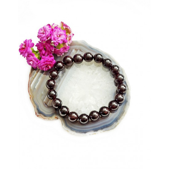 GARNET bracelet (pearl 10 mm) JEWELLERIES GARNET bracelet (pearl 10 mm) JEWELLERIES