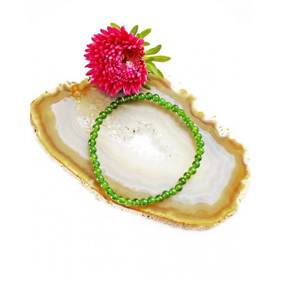 NEPHRITE JADE bracelet (pearl 4 mm) JEWELRY NEPHRITE JADE bracelet (pearl 4 mm) JEWELRY