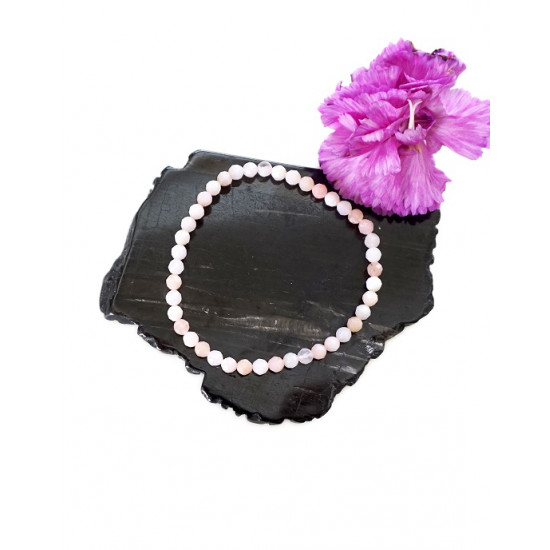 PINK OPAL bracelet faceted (pearl 4mm) JEWELLERY PINK OPAL bracelet faceted (pearl 4mm) JEWELLERY