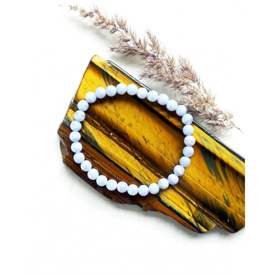 SININE KALTSEDON käekett (pärl 6 mm) ЮВЕЛИРНЫЕ ИЗДЕЛИЯ SININE KALTSEDON käekett (pärl 6 mm) ЮВЕЛИРНЫЕ ИЗДЕЛИЯ