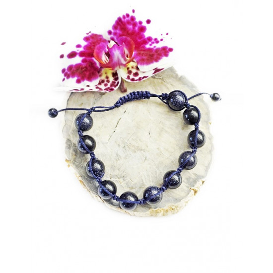 BLUE GOLDSTONE bracelet shamballa BLUE GOLDSTONE bracelet shamballa