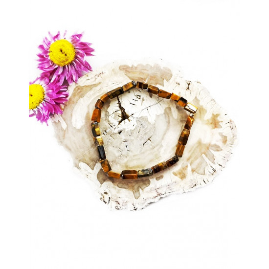 TIGER'S EYE bracelet (squared pearls) TIGER'S EYE bracelet (squared pearls)