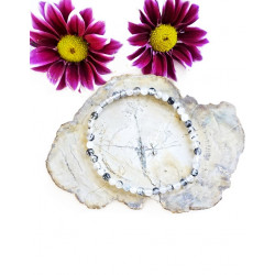 TURMALIINSULETISTEGA KVARTS käekett (pärl 4 mm)  TURMALIINSULETISTEGA KVARTS käekett (pärl 4 mm)