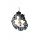 AGATE and CITRINE pendant geode (metal silvered) JEWELRY AGATE and CITRINE pendant geode (metal silvered) JEWELRY