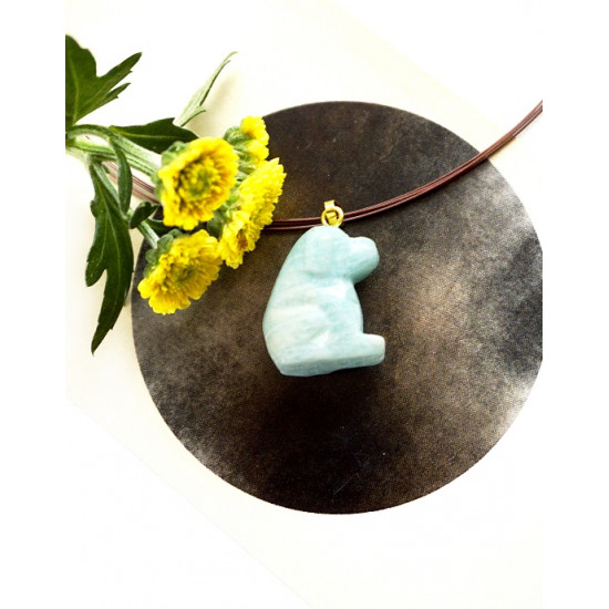 AMAZONITE pendant dog (metal) JEWELLERIES AMAZONITE pendant dog (metal) JEWELLERIES