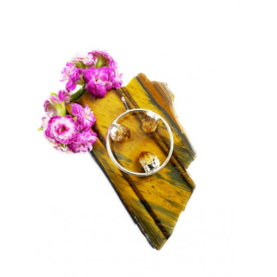 CITRINE three-point round pendant CITRINE three-point round pendant