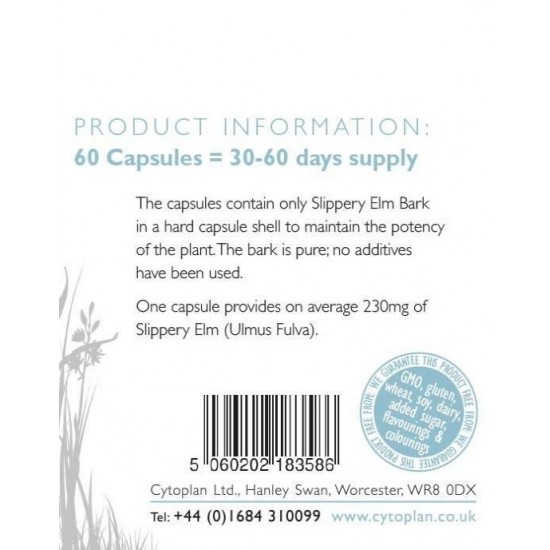 CYTOPLAN PURE SLIPPERY ELM HEALTH PRODUCTS CYTOPLAN PURE SLIPPERY ELM HEALTH PRODUCTS