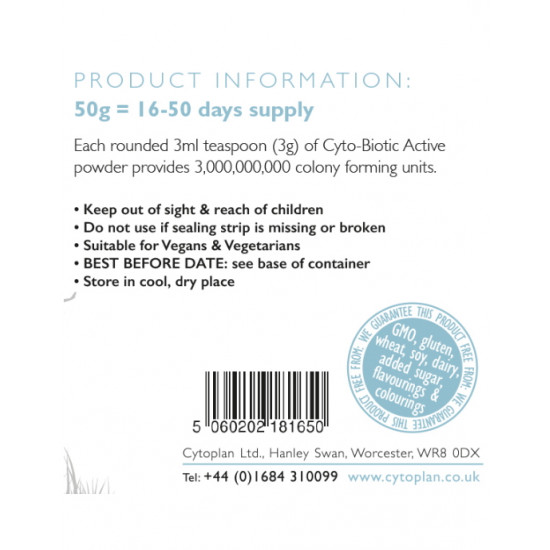CYTOPLAN probiotics CYTO-BIOTIC ACTIVE HEALTH PRODUCTS CYTOPLAN probiotics CYTO-BIOTIC ACTIVE HEALTH PRODUCTS
