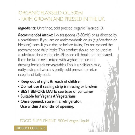 CYTOPLAN organic FLAXSEED OIL SPECIAL OFFERS CYTOPLAN organic FLAXSEED OIL SPECIAL OFFERS