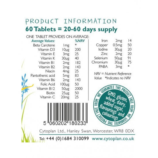 CYTOPLAN multivitamins for CHILDREN, TEENAGERS AND LIGHTWEIGHT ADULTS HEALTH PRODUCTS CYTOPLAN multivitamins for CHILDREN, TEENAGERS AND LIGHTWEIGHT ADULTS HEALTH PRODUCTS