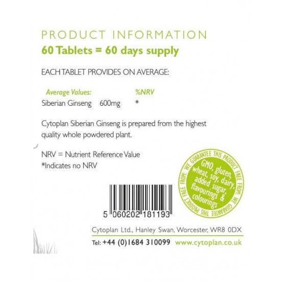 CYTOPLAN SIBERIAN GINSENG HEALTH PRODUCTS CYTOPLAN SIBERIAN GINSENG HEALTH PRODUCTS
