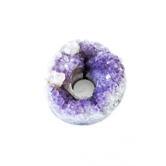 AMETHYST geode candle holder big MAGICAL TOOLS AMETHYST geode candle holder big MAGICAL TOOLS
