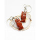 RED JASPER keychain owl MAGICAL TOOLS RED JASPER keychain owl MAGICAL TOOLS
